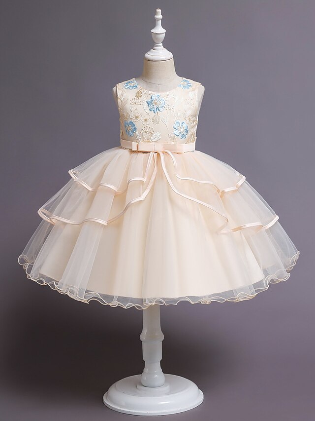  Girls' Sweet Layered Party Dress 2-10 Years