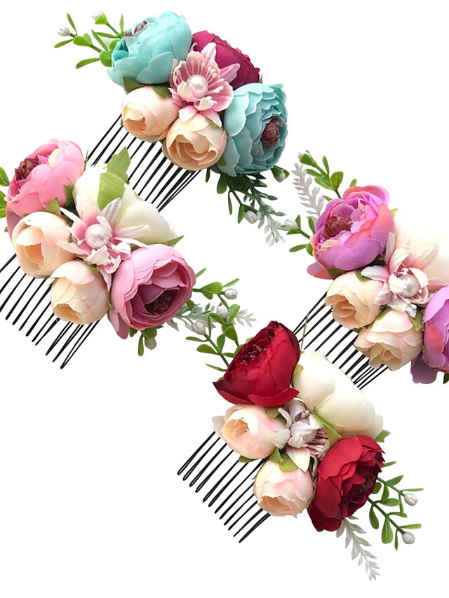  1 Stück Kinder Mädchen Süß Blumen Blumenstil Haarzubehör Purpur / Rosa / Grün