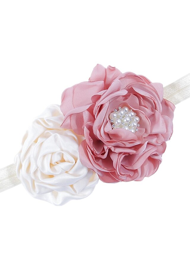 1pcs Kids / Toddler Girls' Active White Floral Polyester Hair Accessories Purple / Blushing Pink / White One-Size