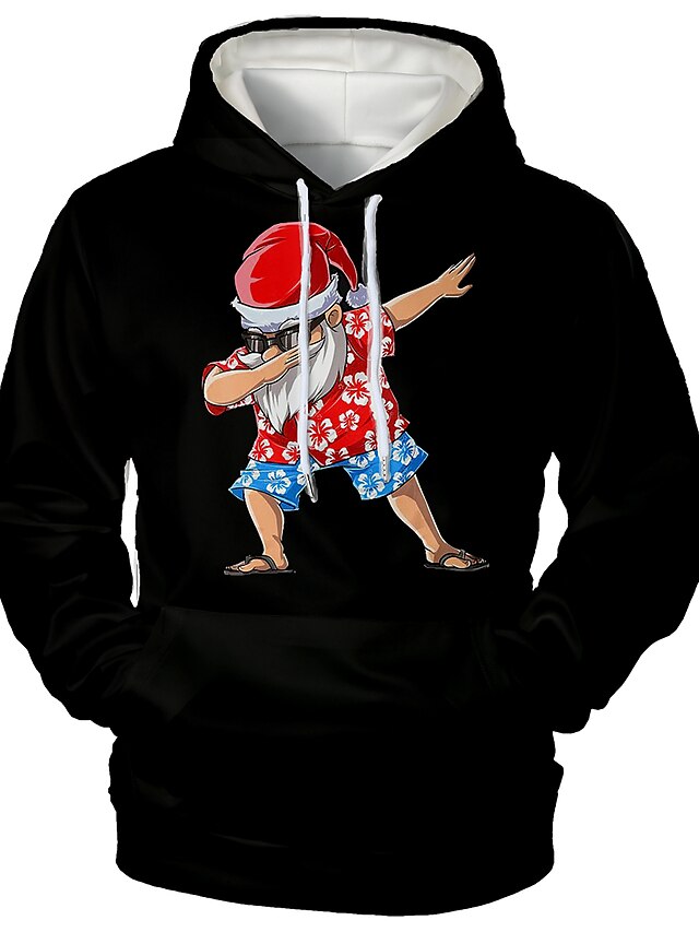  Men's Pullover Hoodie Sweatshirt Print Graphic 3D Hooded  Daily 3D Print 3D Print  Hoodies Sweatshirts  Long Sleeve Black