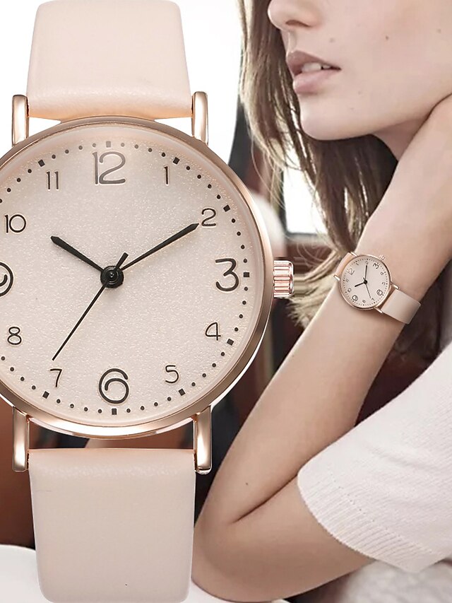  Women's Quartz Watches Analog - Digital Quartz Stylish Elegant Large Dial / PU Leather