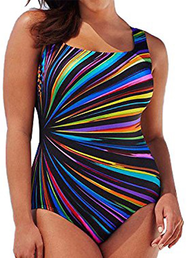  wuyimc plus size one piece swimsuit, womens swimming costume bathing suit padded swimsuit monokini swimwear push up  (4xl, multicolor)