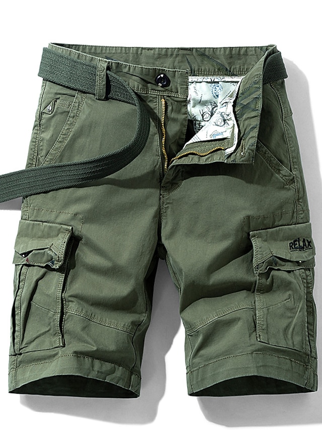  Men's Streetwear Cargo Hiking Shorts in Khaki