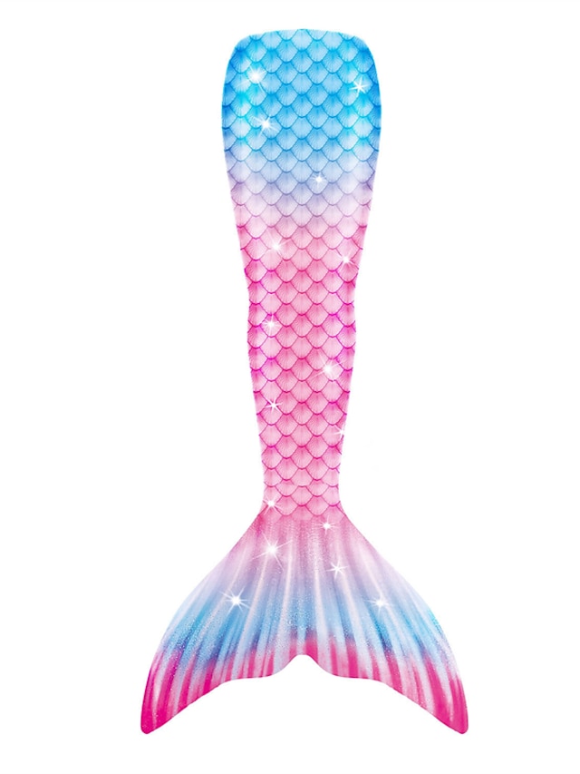  Kids Girls' Swimwear Mermaid Tail Swimsuit For Swimming The Little Mermaid Photography Swimwear Cosplay Colorful Blue Purple Party Holiday Beach Costumes Princess Bathing Suits 3-10 Years