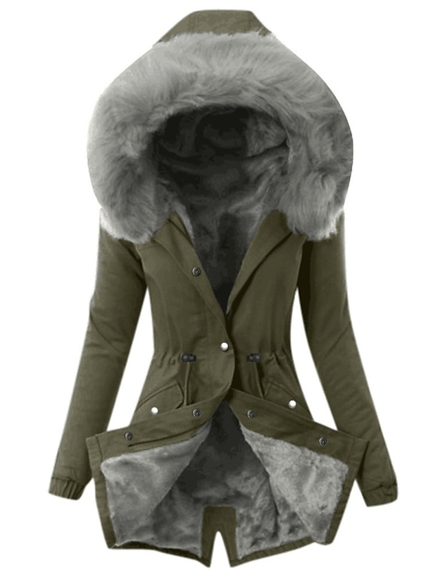  Women's Casual Long Sleeve Parka for Fall Winter