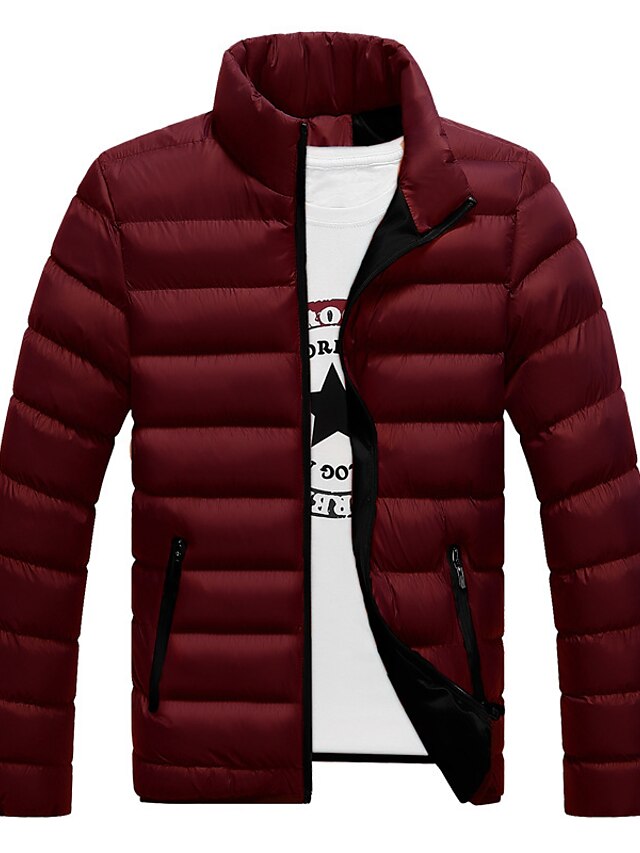  Men's Outdoor Casual Cotton Puffer Winter Jacket