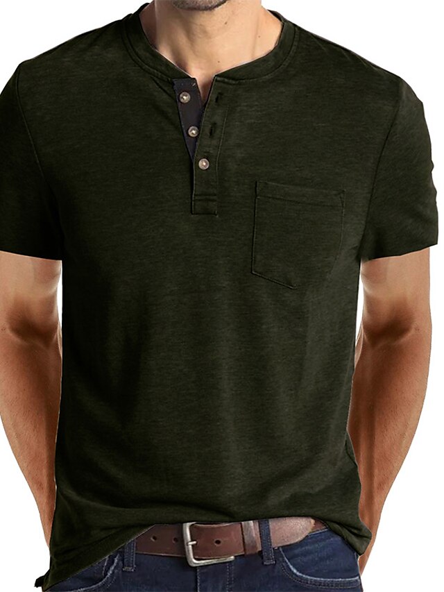  Kurzarm-T-Shirt für Sommermänner grenzüberschreitende Kleidung Henry-T-Shirt und Großhandelsquellen für Herrenbekleidung