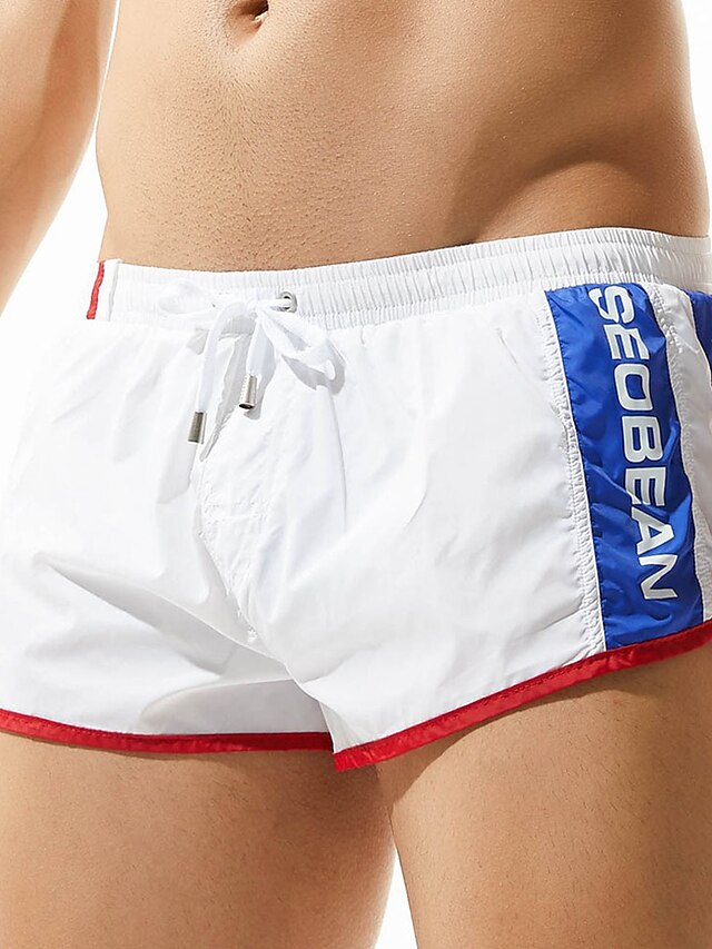  Men's SEOBEAN Quick-Dry Swim Trunks with Pockets