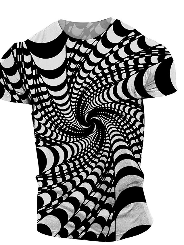  Hombre Camisa Camiseta Graphic 3D Escote Redondo Negro Verde Claro Rosa Azul Piscina Morado Talla Grande Casual Manga Corta Estampado Ropa Ropa de calle Exagerado