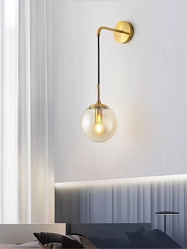  Contemporaneo moderno Lampade da parete Camera da letto Al Coperto Bicchiere Luce a muro 110-120V 220-240V