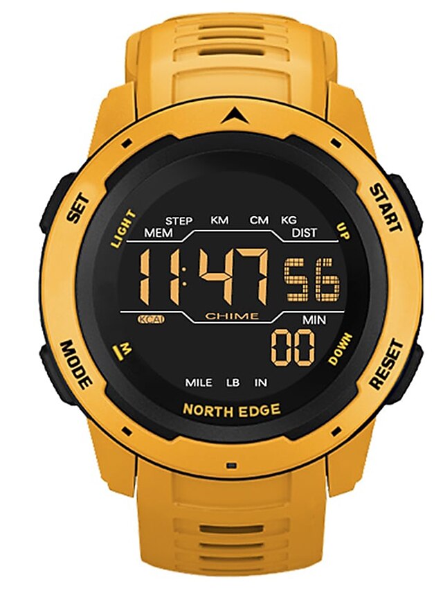  NORTH EDGE Men's Digital Watch Digital Digital Sporty Stylish Casual Water Resistant / Waterproof Alarm Clock LED Light / One Year