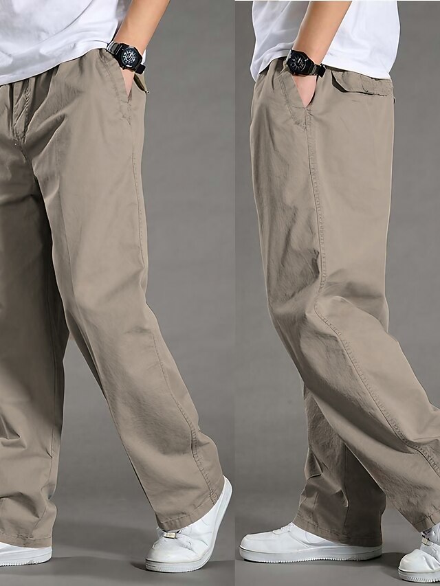 Pantalon Cargo Homme Multipoches - Coupe Droite, Stretch - Décontracté, Sport, Quotidien - Tissu Respirant Pour Automne/hiver