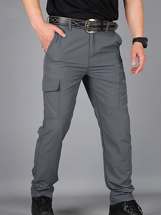  Men's Multi-Pocket Tactical Straight-Leg Cargo Pants