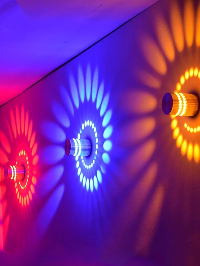  Criativo / Novo Design LED / Contemporâneo Moderno Luminárias de parede Sala de Estar / Lojas / Cafés Alumínio Luz de parede IP44 AC100-240V 1 W / Led Integrado