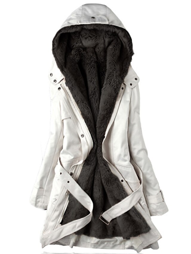  Women's Casual Winter Parka with Hood Pockets