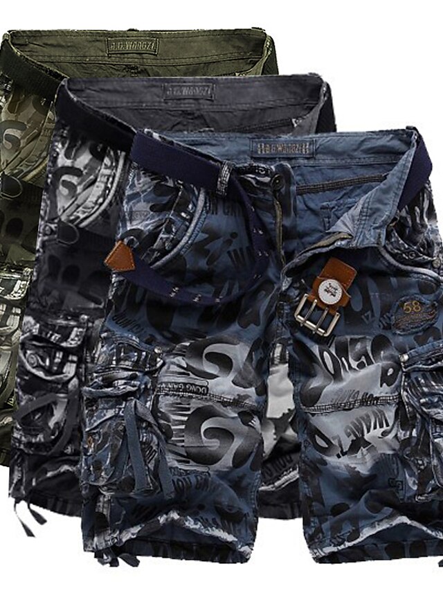 Short De Travail Camouflage Homme – Cargo, Poches Multiples, Taille élastique – Idéal Chantier, Outdoor, été