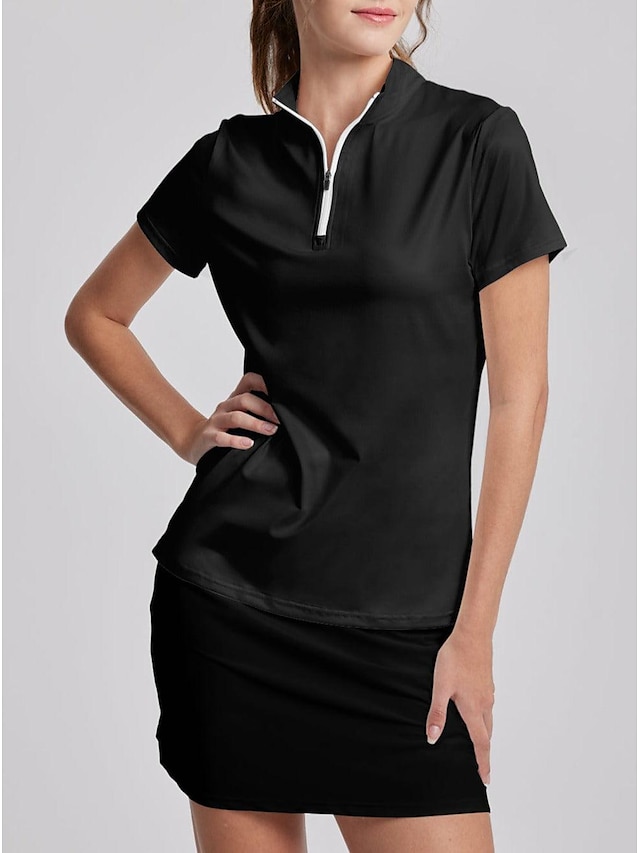  Camisa polo de mujer para golf  transpirable  de secado rápido  regular fit   verano tennis golf pickleball