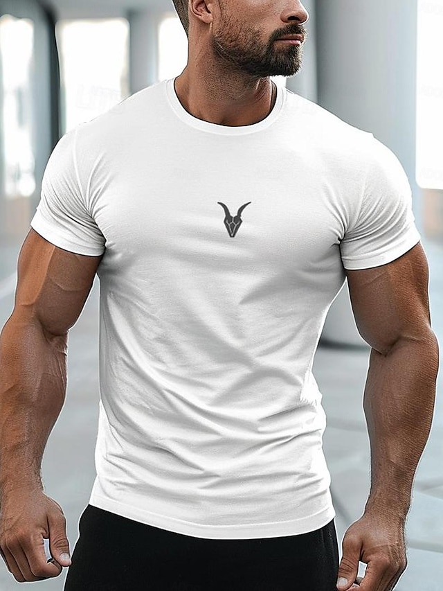  Men's Classic Graphic Cotton Shirt for Sports