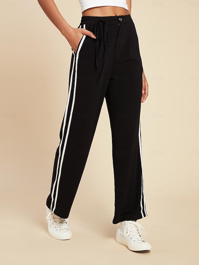  Pocket Design Straight Long Pants