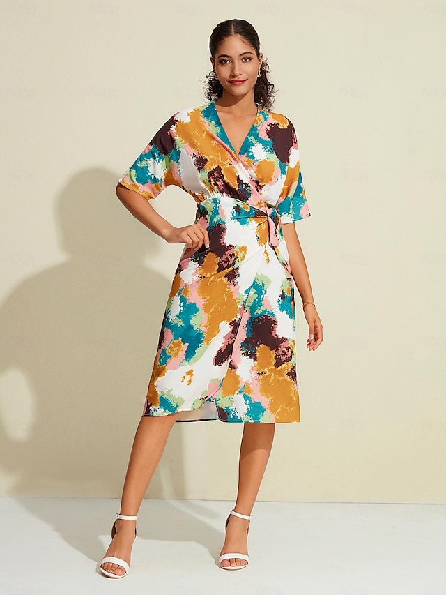  Satin Twist Knee Length V Neck Dress

Given the requirements and restrictions outlined  let’s create a concise and appealing title for this item 

 Knee Length Satin Twist V Neck Dress