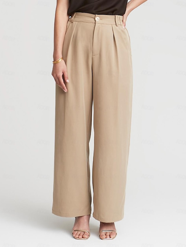  Classic High Rise Elastic Waist Trouser