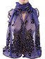 cheap Scarves &amp; Bandanas-Women&#039;s Rectangle Scarf Black Chiffon Scarf Jacquard / Party / Work / Lace / White / Blue
