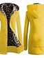 preiswerte Damenmäntel und Trenchcoats-Damen Alltag Winter Mantel Jacken Langarm Solide Gelb Rot / Schwangerschaft