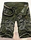 cheap Pants-Men&#039;s Basic Print Shorts Knee Length Pants Micro-elastic Daily Going out Dark Gray Green Blue XS S M L XL