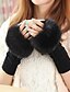 cheap Belts-Women&#039;s Cute Faux Fur Fingerless Gloves