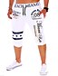 abordables Sweatpants-Homme Actif basique Cordon Imprimer Ample Joggings Short Pantalon Des sports Fin de semaine Lettre Noir Gris Blanche Bleu M L XL XXL