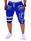 preiswerte Sweatpants-Herren Aktiv Grundlegend Kordelzug Bedruckt Lose Jogginghose Kurze Hosen Hose Sport Wochenende Buchstabe Schwarz Grau Weiß Blau M L XL XXL