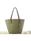 economico Handbags &amp; Totes-Women&#039;s Straw Tote Bag Army Green Beige