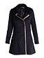 cheap Coats &amp; Trench Coats-Women&#039;s Trench Coat Classic Style Long Coat Black Khaki Daily Fall Notch lapel collar Regular Fit S M L XL XXL 3XL / Spring / Long Sleeve / Winter