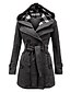 billige Women&#039;s Coats &amp; Jackets-kvinders ærtefrakke lang julefrakke dobbeltradet frakke vinterfrakke med bælte varm vindtæt trenchcoat slim fit elegant afslappet jakke langærmet overtøj