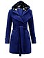 billige Women&#039;s Coats &amp; Jackets-kvinders ærtefrakke lang julefrakke dobbeltradet frakke vinterfrakke med bælte varm vindtæt trenchcoat slim fit elegant afslappet jakke langærmet overtøj