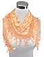 cheap Scarves &amp; Bandanas-Women&#039;s Work Lace Rectangle Scarf - Floral Cut Out / Tassel Fringe / Fabric