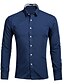 cheap Men&#039;s Shirts-Men&#039;s Shirt Dress Shirt Collar Solid Colored White Black Blue Pink Wine Long Sleeve Daily Tops Formal / Spring / Fall