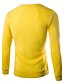 cheap Men&#039;s Sweaters &amp; Cardigans-Men&#039;s Pullover Solid Colored Casual Long Sleeve Slim Regular Sweater Cardigans Fall Winter V Neck Wine Purple Yellow / Weekend