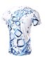 abordables Tank Tops-Hombre Camiseta Camisa 3D Escote Redondo Diario Deportes Manga Corta Estampado Delgado Tops Básico Blanco / Verano