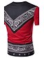 cheap Tank Tops-Men&#039;s T shirt Shirt Graphic Paisley Tribal Round Neck Daily Sports Short Sleeve Slim Tops Cotton Streetwear White Black Red