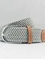 abordables Belts-Cinturón de hombre, cinturón de hebilla de punto elástico de poliéster informal simple, regalo de moda para novio y padre