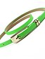 abordables Belts-Mujer Cinturón Slim Fin de semana Cinturón Un Color / Poliuretano / Legierung