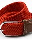 preiswerte Belts-Herrengürtel, schlicht, lässig, Polyester-Stretch-Strick-Schnallengürtel, modisches Geschenk für Freund und Vater