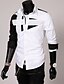 cheap Men&#039;s Shirts-Men&#039;s Shirt Dress Shirt Classic Collar Color Block Solid Colored White Black Gray Red Long Sleeve Daily Tops Simple