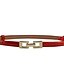 cheap Belts-Women&#039;s Skinny Belt Gold Black Party Street Dailywear Casual Belt Pure Color / Red / Fall / Winter / Spring / Summer