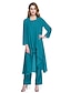 abordables Robes de Mère de Mariée-ADOR Combinaisons / Pantsuit Encolure dégagée Longueur Cheville Mousseline de soie Robe de Mère de Mariée  avec Plissé  / Echarpe incluse