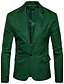 cheap New To Sale-Men&#039;s Blazer Daily Fall Winter Regular Coat Slim Business Streetwear Jacket Long Sleeve Solid Colored Blue Army Green / Wool / Business Casual