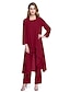 abordables Robes de Mère de Mariée-ADOR Combinaisons / Pantsuit Encolure dégagée Longueur Cheville Mousseline de soie Robe de Mère de Mariée  avec Plissé  / Echarpe incluse