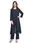 abordables Robes de Mère de Mariée-ADOR Combinaisons / Pantsuit Encolure dégagée Longueur Cheville Mousseline de soie Robe de Mère de Mariée  avec Plissé  / Echarpe incluse