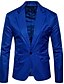 preiswerte New To Sale-Herren Blazer Alltag Herbst Winter Standard Mantel Schlank Geschäftlich Street Schick Jacken Langarm Solide Blau Armeegrün / Wolle / Business-Casual